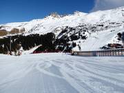 Oefenweide met transportband in Méribel