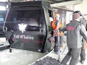 Hulp bij het instappen in de gondelbaan