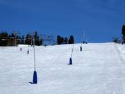 Lanzenbesneeuwing in het skigebied Idre Fjäll