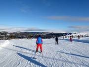 Skiweg vanaf het bergstation van de West Express