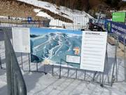 Pistekaart bij het dalstation