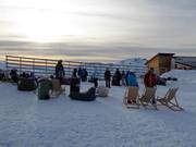 Zonsondergang op de top