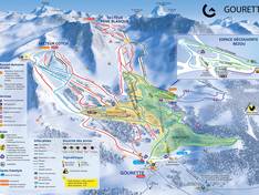 Pistekaart Gourette (Eaux Bonnes)