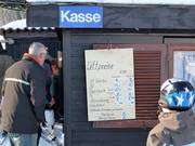 Prijslijst bij het dalstation