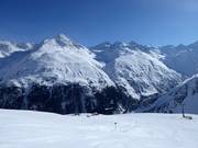 Uitzicht op de Venter bergwereld vanaf de Wilden Mannle