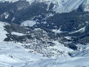 Uitzicht vanaf de Hörnli op Inner-Arosa