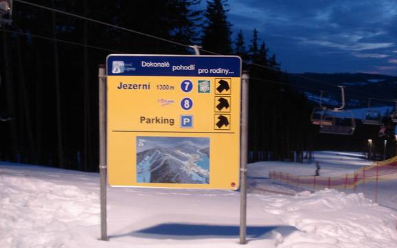 Zuidwest-Tsjechië (Jihozápad): oriëntatie in skigebieden – Oriëntatie Lipno