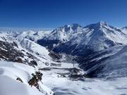 Uitzicht vanaf Längfluh op Saas-Fee