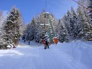 Zwölferkopflift - Sleeplift met T-beugel/Ankerlift
