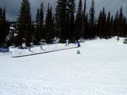 Beginnersgebied in Happy Valley met transportband