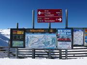 Overzichtelijke pistekaart met actuele informatie