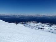 Zeer goede pistepreparatie in het skigebied Tūroa