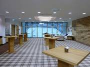 Vergaderruimte met uitzicht op de pistes