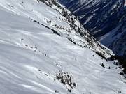 Uitzicht op de 5 km lange rodelbaan
