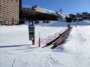 Beginnersgebied met transportband in Les Menuires