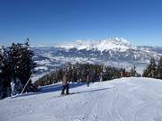 Start van de pistes bij de Harschbichl