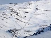 Uitzicht op de piste Rebeco