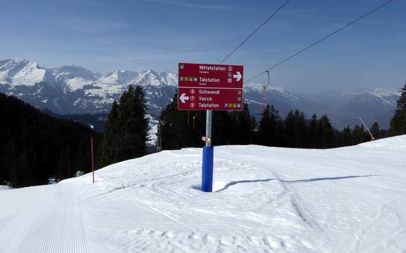 Prättigau: oriëntatie in skigebieden – Oriëntatie Grüsch Danusa