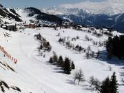 Langlaufen in Riederalp op de golfbaan Riederalp