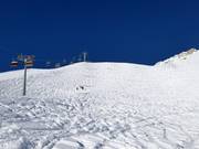 Diepe sneeuwhellingen bij Sonnenkar