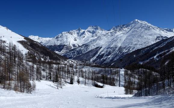 Grootste skigebied in de vakantieregio Saas-Fee/Saastal – skigebied Saas-Fee