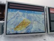 Informatiebord in het skigebied Les Houches