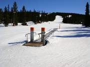Kinderterrein bij het dalstation