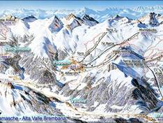 Pistekaart San Simone (Brembo Ski)