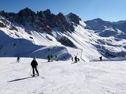 Start van de lichte Olympia afdaling dames