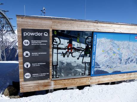 5 Tiroolse gletsjers: netheid van de skigebieden – Netheid Sölden