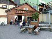 Buitenterras van het restaurant met all-inclusive buffet