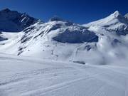 Perfecte pistepreparatie in het skigebied Weißsee Gletscherwelt