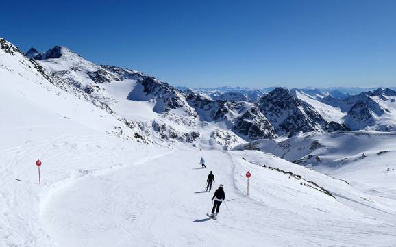 Grootste hoogteverschil in Stubai – skigebied Stubaier Gletscher