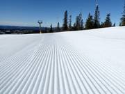 Perfect geprepareerde piste in het skigebied Norefjell