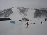 Afdalingen bij de vierpersoonsstoeltjeslift Victoria