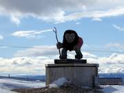 Het herkenningspunt op de top van de Hovde