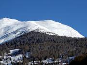 Uitzicht op het skigebied Bellwald