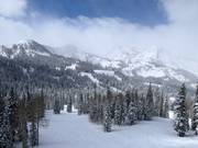 Uitzicht over het skigebied Brighton