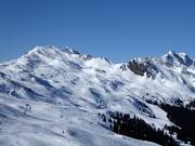 Uitzicht over het skigebied Ratschings