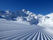 Pistes aan de voet van de Piz Tambo