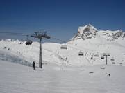 Pistes bij de Jägeralp-Express in Warth