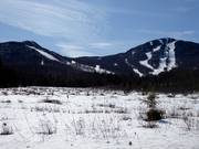 Uitzicht op het skigebied Mont Orford