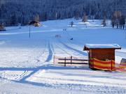 Uitzicht op de babylift in Embach