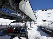 Findelbahn (Eja-Sunnegga) - 4-persoons hogesnelheidsstoeltjeslift (koppelbaar) met stoelverwarming