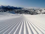 Vers geprepareerde piste in Hovden