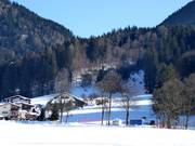 Uitzicht op de skipiste van Bad Häring