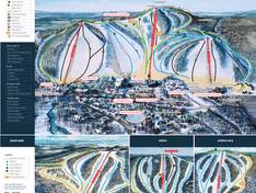 Pistekaart Crystal Mountain (MI)