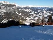 Het bovenste deel van de afdaling Gran Risa