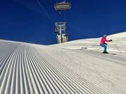 Perfect geprepareerde piste op de Rosskopf