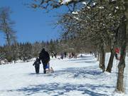 Plezier voor het hele gezin op de rodelhelling